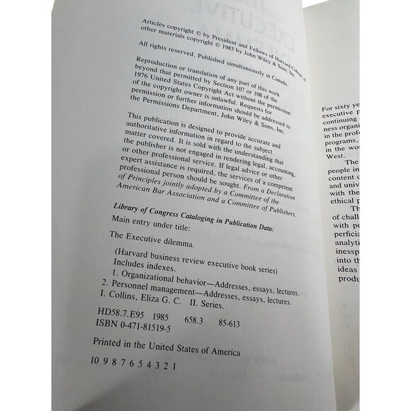 The Executive Dilemma: Handling People Problems At Work Harvard Business Review - Picture 14 of 16